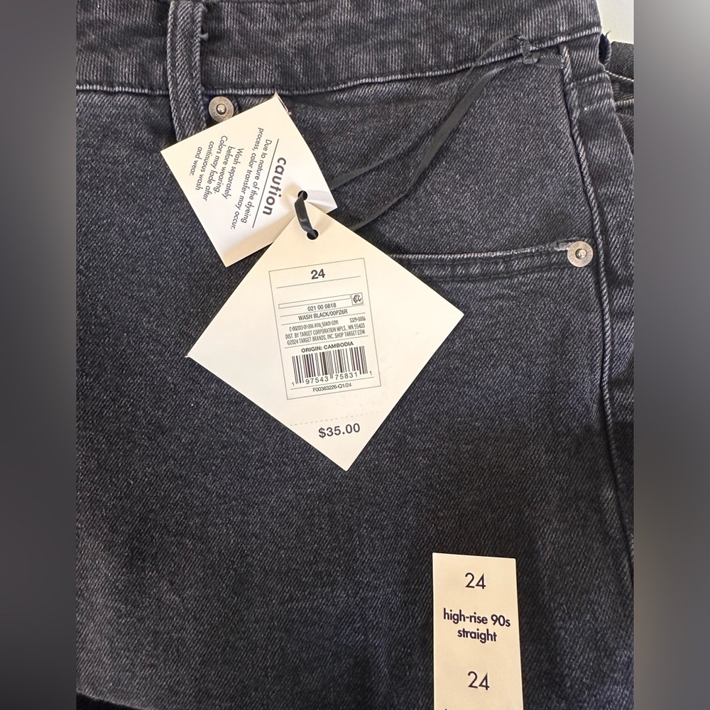 Women’s Ava & Viv high rise 90’s straight stretch no gap waistband READ INFO - Picture 13 of 13